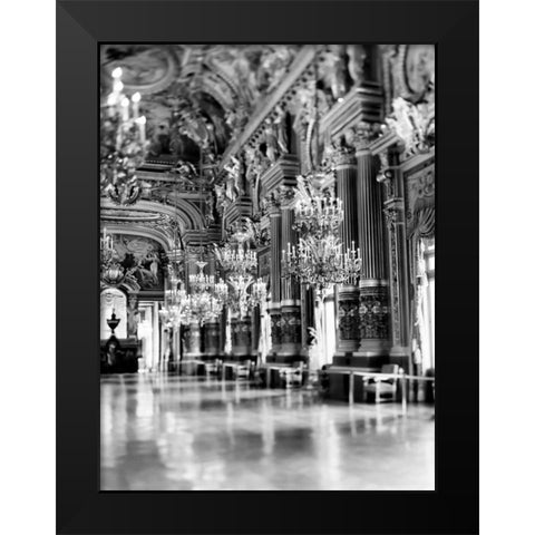 Palais Garnier Black Modern Wood Framed Art Print by Telik, Tracey