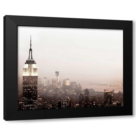 Pale Manhattan Black Modern Wood Framed Art Print by Telik, Tracey