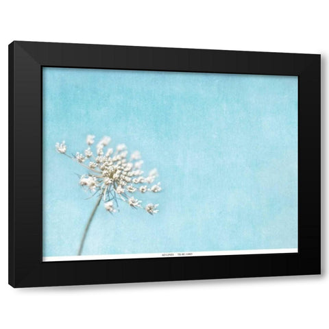 Lace Texture Black Modern Wood Framed Art Print by Telik, Tracey