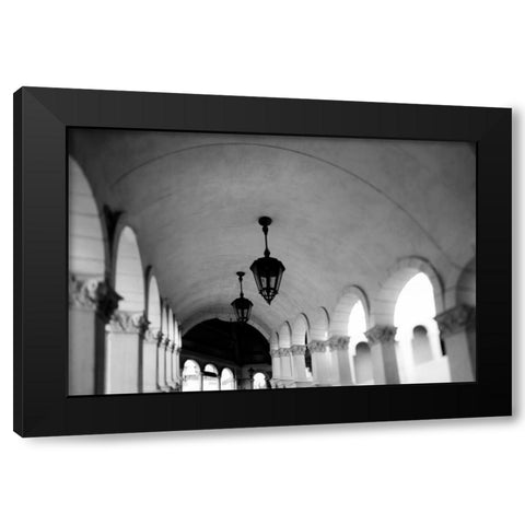 Venice stroll Black Modern Wood Framed Art Print with Double Matting by Telik, Tracey