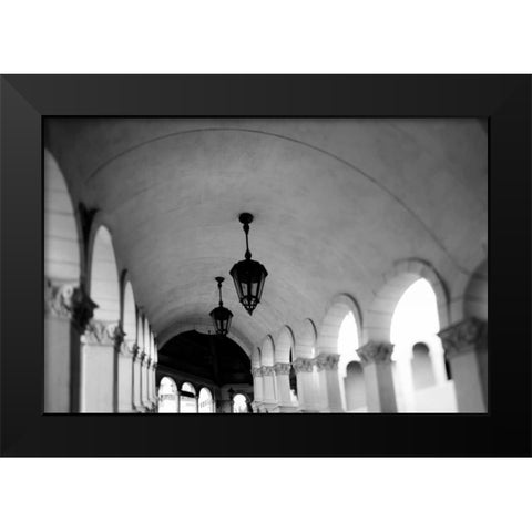Venice stroll Black Modern Wood Framed Art Print by Telik, Tracey