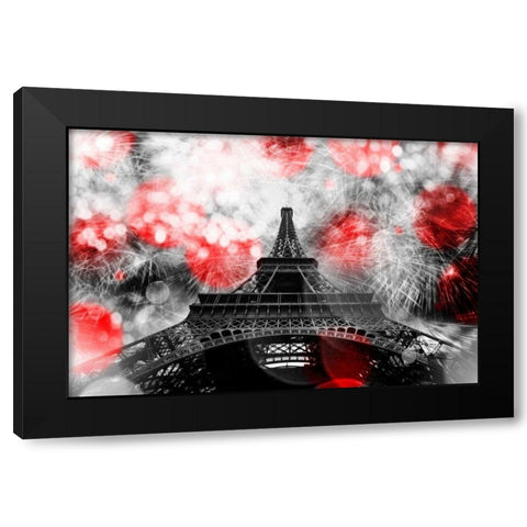 Underneath The Eifflel 2 Black Modern Wood Framed Art Print with Double Matting by Telik, Tracey