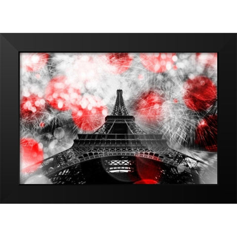 Underneath The Eifflel 2 Black Modern Wood Framed Art Print by Telik, Tracey