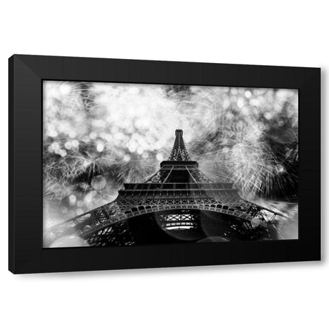 Underneath The Eifflel 1 Black Modern Wood Framed Art Print with Double Matting by Telik, Tracey