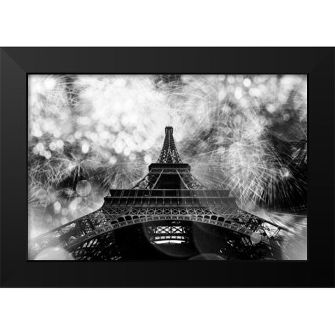 Underneath The Eifflel 1 Black Modern Wood Framed Art Print by Telik, Tracey