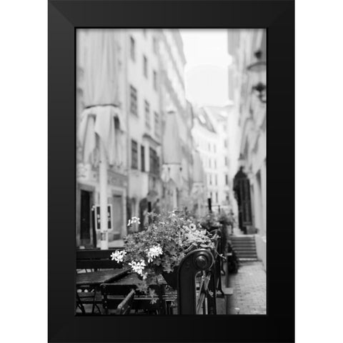 Paris Cafe Black Modern Wood Framed Art Print by Telik, Tracey