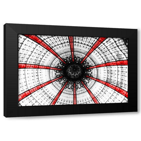 Crimson Lafayette Black Modern Wood Framed Art Print by Telik, Tracey