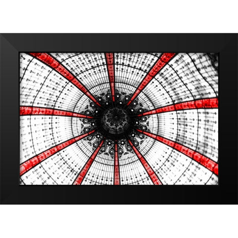 Crimson Lafayette Black Modern Wood Framed Art Print by Telik, Tracey