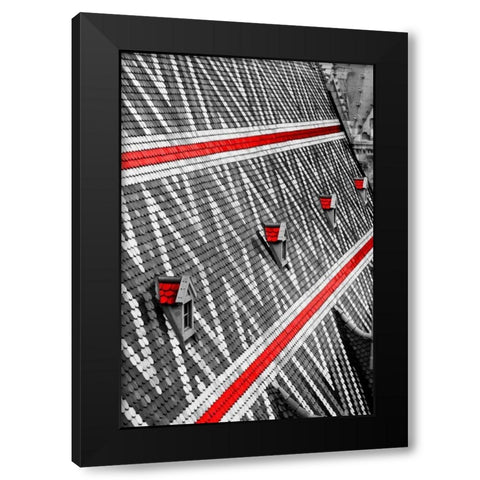 Blush Stephonson Black Modern Wood Framed Art Print with Double Matting by Telik, Tracey