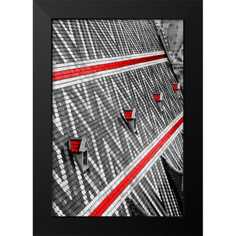 Blush Stephonson Black Modern Wood Framed Art Print by Telik, Tracey