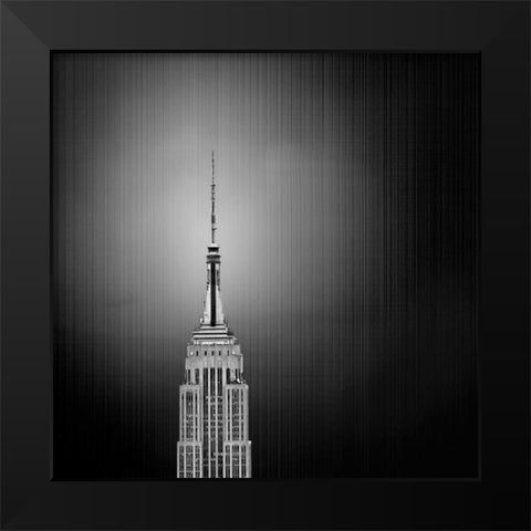 Golden Empire Spike 2 Black Modern Wood Framed Art Print by Telik, Tracey