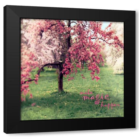 Make Magic Black Modern Wood Framed Art Print with Double Matting by Telik, Tracey