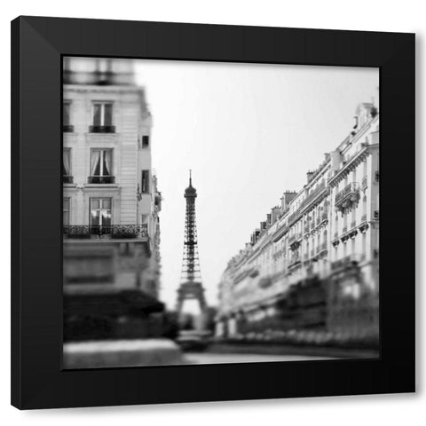 Dawn Paris Black Modern Wood Framed Art Print by Telik, Tracey