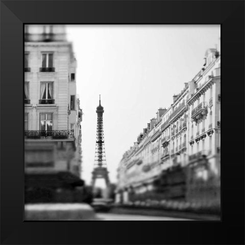 Dawn Paris Black Modern Wood Framed Art Print by Telik, Tracey