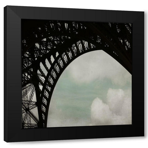 Eiffel Paris 1 Black Modern Wood Framed Art Print with Double Matting by Telik, Tracey