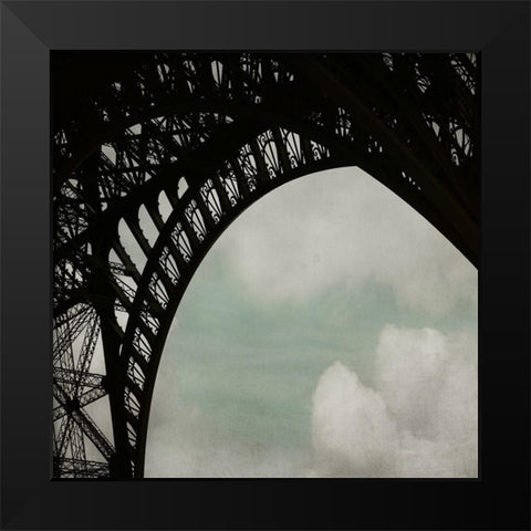 Eiffel Paris 1 Black Modern Wood Framed Art Print by Telik, Tracey