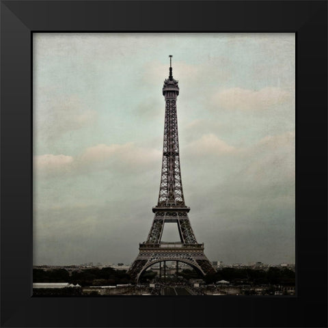 Eiffel Paris 2 Black Modern Wood Framed Art Print by Telik, Tracey