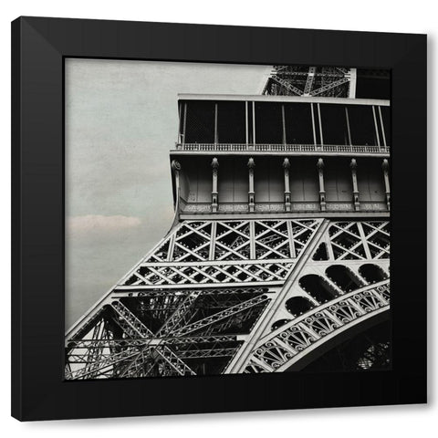 Eiffel Paris 3 Black Modern Wood Framed Art Print with Double Matting by Telik, Tracey