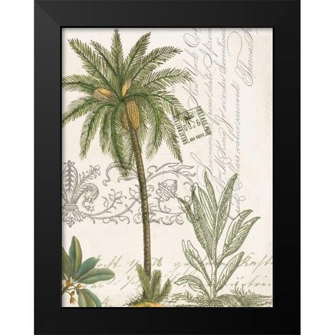 Palm Rectangle 1 Black Modern Wood Framed Art Print by Jordan, Elizabeth