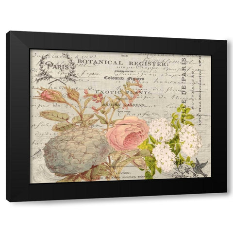 Ville de Parise Black Modern Wood Framed Art Print with Double Matting by Jordan, Elizabeth