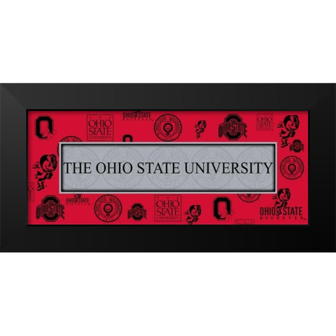 Ohio 2 Black Modern Wood Framed Art Print by Pazan, Tony