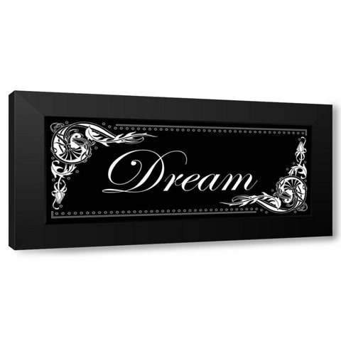 Dream Black Modern Wood Framed Art Print by Pazan, Tony