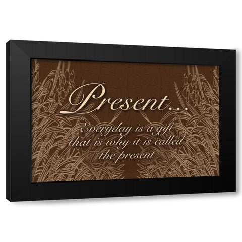 The Gift Black Modern Wood Framed Art Print by Pazan, Tony