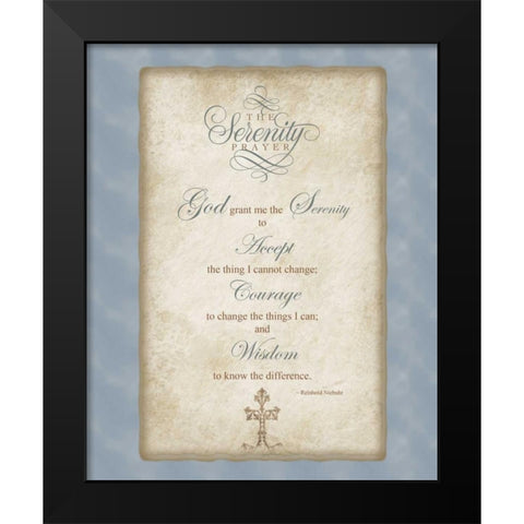 Serenity Black Modern Wood Framed Art Print by Pazan, Tony