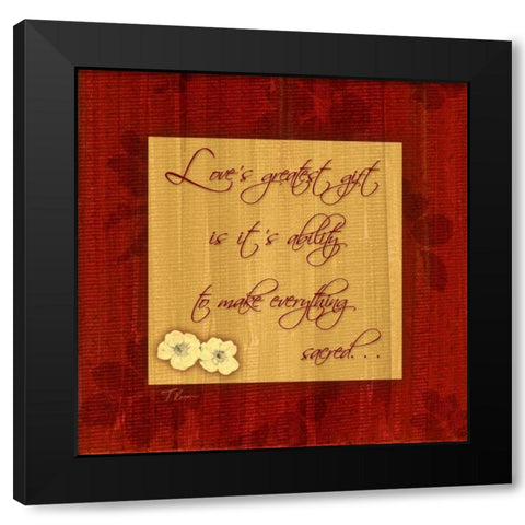 Gift Black Modern Wood Framed Art Print by Pazan, Tony