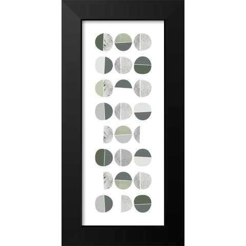 Color Dew Bubbles 1 Black Modern Wood Framed Art Print by Urban Epiphany