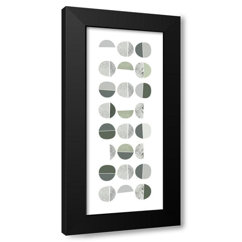 Color Dew Bubbles 2 Black Modern Wood Framed Art Print by Urban Epiphany