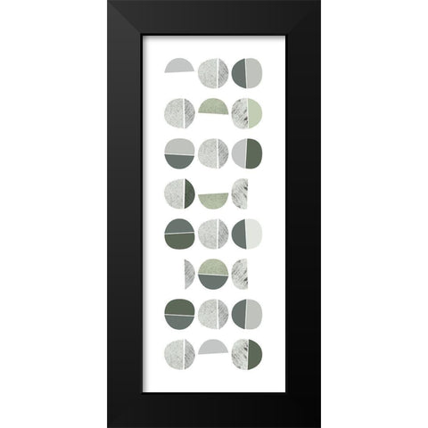 Color Dew Bubbles 2 Black Modern Wood Framed Art Print by Urban Epiphany