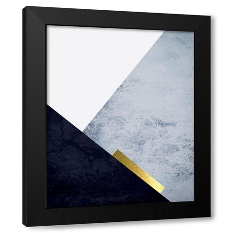 Mountain Grey 3 Black Modern Wood Framed Art Print with Double Matting by Urban Epiphany