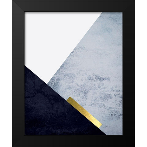 Mountain Grey 3 Black Modern Wood Framed Art Print by Urban Epiphany