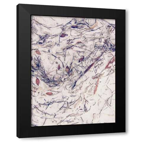 Shells 2 Black Modern Wood Framed Art Print with Double Matting by Urban Epiphany