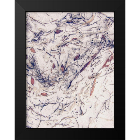 Shells 2 Black Modern Wood Framed Art Print by Urban Epiphany