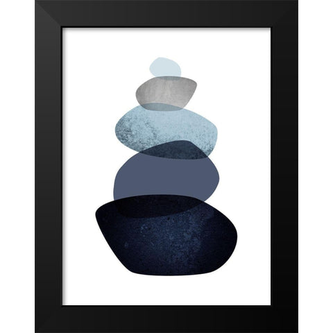 Balance Black Modern Wood Framed Art Print by Urban Epiphany