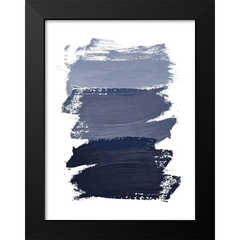 BluePaint Black Modern Wood Framed Art Print by Urban Epiphany