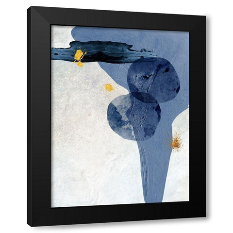 Minimalist Abstract Black Modern Wood Framed Art Print by Urban Epiphany