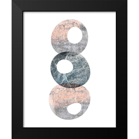 Scandinavian Balance 1 Black Modern Wood Framed Art Print by Urban Epiphany