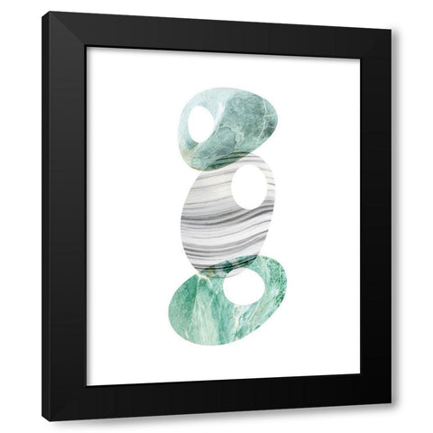 Scandinavian Balance 2 Black Modern Wood Framed Art Print with Double Matting by Urban Epiphany