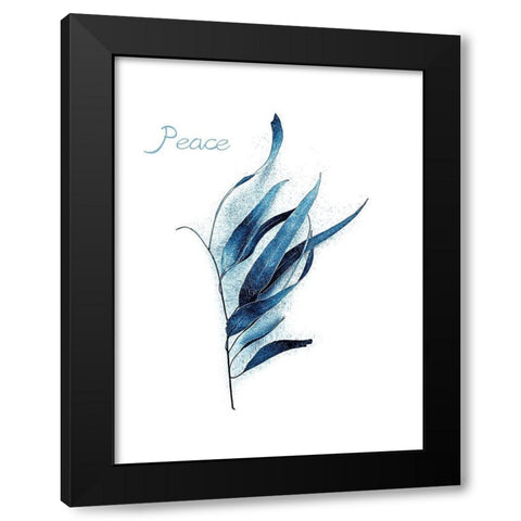 Gum Leaves Baltic Sea Black Modern Wood Framed Art Print with Double Matting by Urban Epiphany