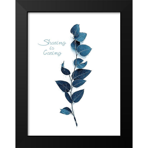 Tiny Branch Baltic Sea Black Modern Wood Framed Art Print by Urban Epiphany