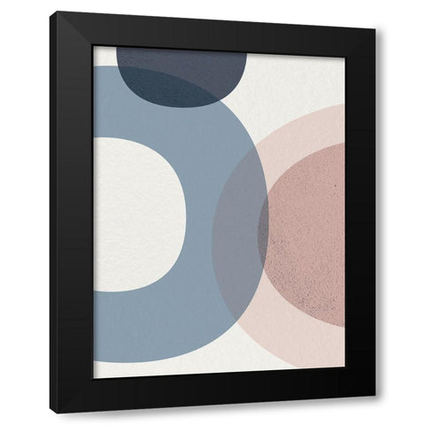 Mid Century Soft Luxe 5 Black Modern Wood Framed Art Print with Double Matting by Urban Epiphany