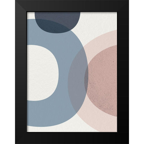 Mid Century Soft Luxe 5 Black Modern Wood Framed Art Print by Urban Epiphany