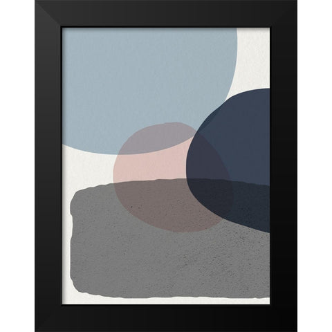 Mid Century Soft Luxe 6 Black Modern Wood Framed Art Print by Urban Epiphany