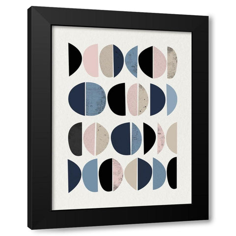 Mid Century Soft Luxe 8 Black Modern Wood Framed Art Print by Urban Epiphany