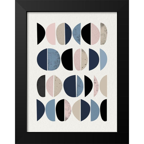 Mid Century Soft Luxe 8 Black Modern Wood Framed Art Print by Urban Epiphany