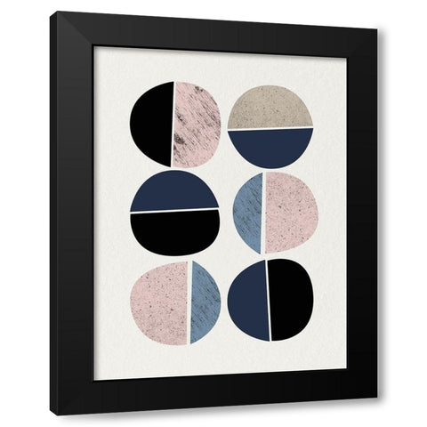 Mid Century Soft Luxe 10 Black Modern Wood Framed Art Print by Urban Epiphany