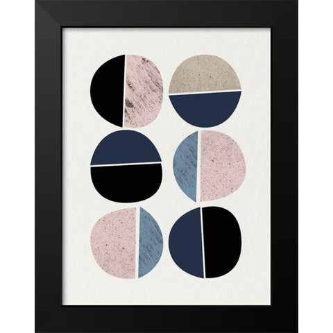 Mid Century Soft Luxe 10 Black Modern Wood Framed Art Print by Urban Epiphany
